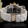 Western Wrist Watches 2015 Fashion White Ceramic Watch